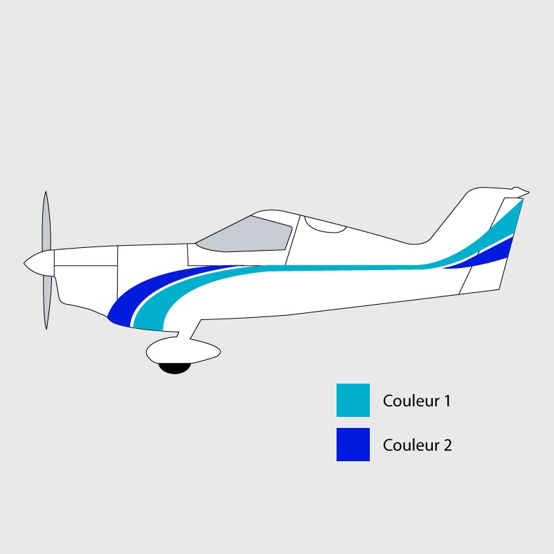 Stickers de décoration 5 pour ULM SPACEK SD