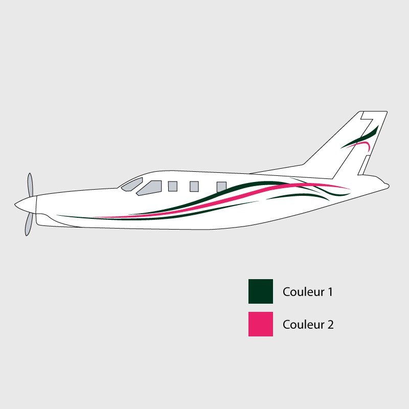 Stickers de décoration 1 pour avion TBM 900