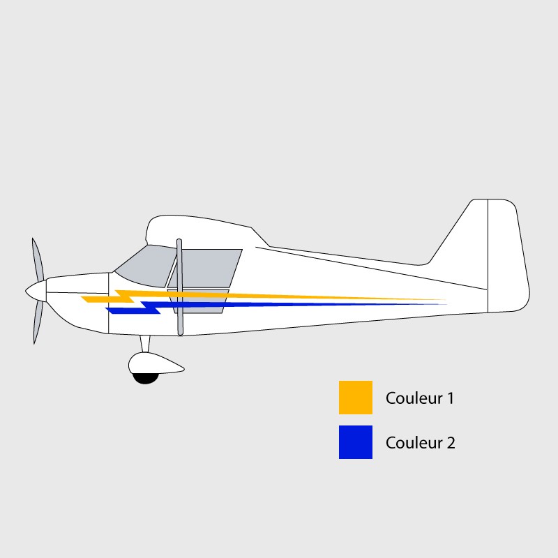 Stickers de décoration 2 pour ULM Tetras