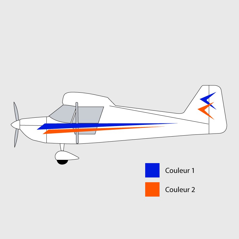 Stickers de décoration 3 pour ULM Tetras