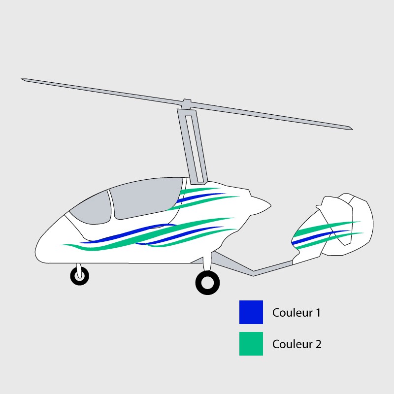 Stickers de décoration 1 pour ULM TRIXI Liberty et Princess