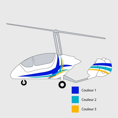 Stickers de décoration 2 pour ULM TRIXI Liberty et Princess