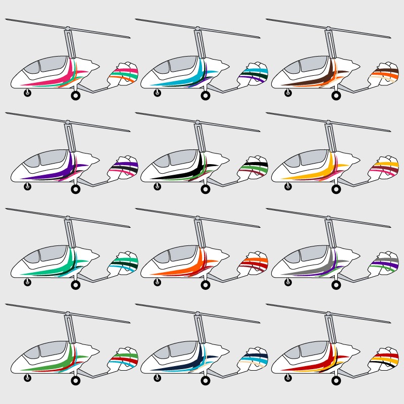 Stickers de décoration 2 pour ULM TRIXI Liberty et Princess