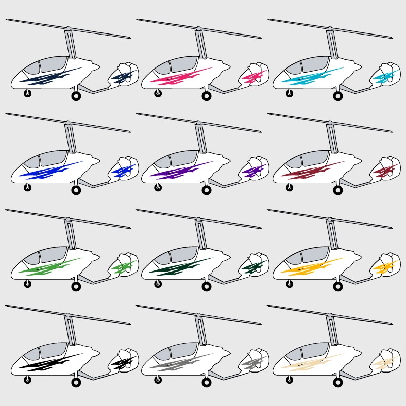 Stickers de décoration 3 pour ULM TRIXI Liberty et Princess