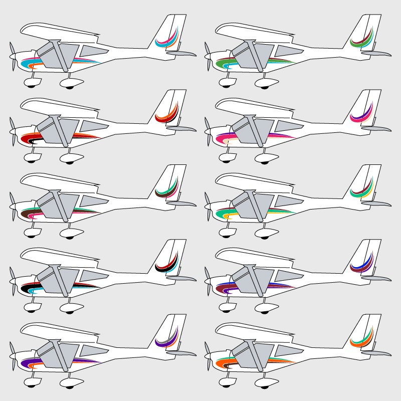 Stickers de décoration 1 pour ULM A 22