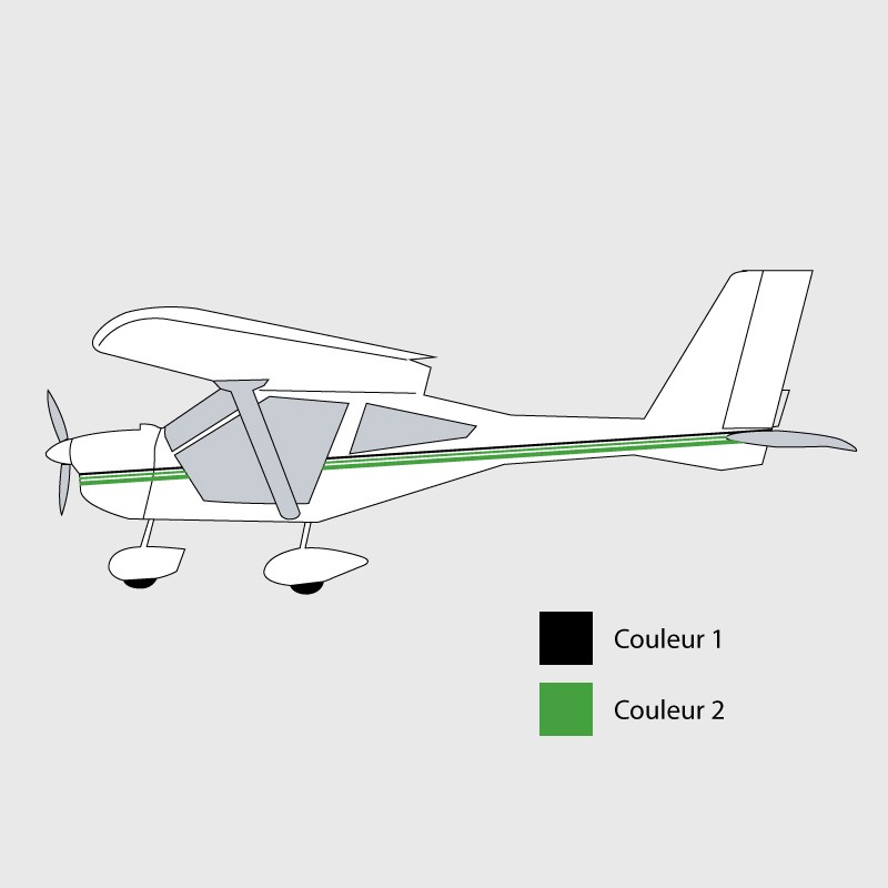 Stickers de décoration 2 pour ULM A 22