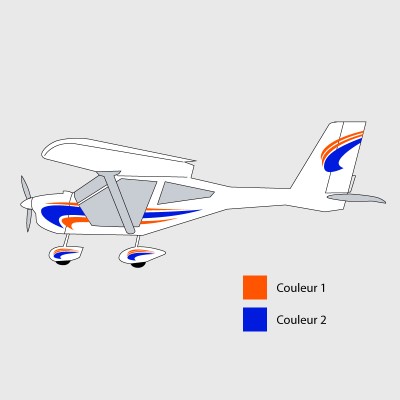 Stickers de décoration 3 pour ULM A 22