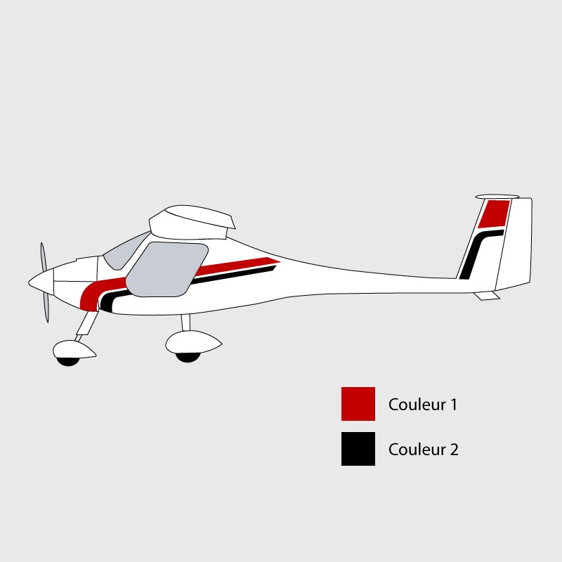 Stickers de décoration 2 pour ULM Virus et Sinus