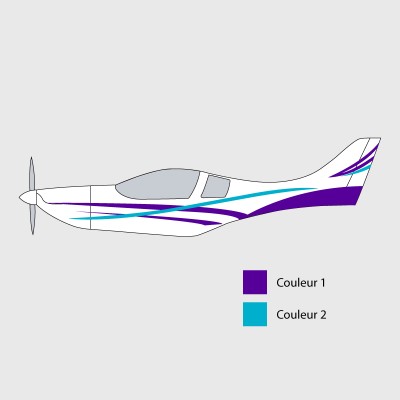Stickers de décoration 2 pour ULM VL-3