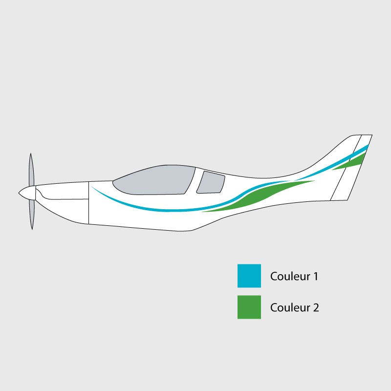 Stickers de décoration 3 pour ULM VL-3