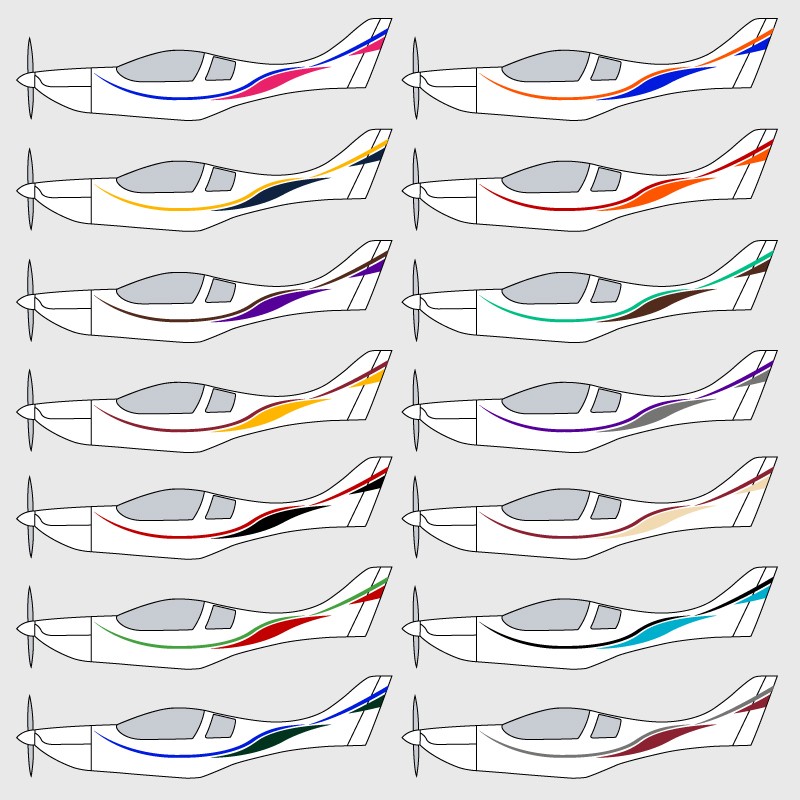 Stickers de décoration 3 pour ULM VL-3