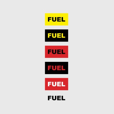 Stickers de sécurité Fuel