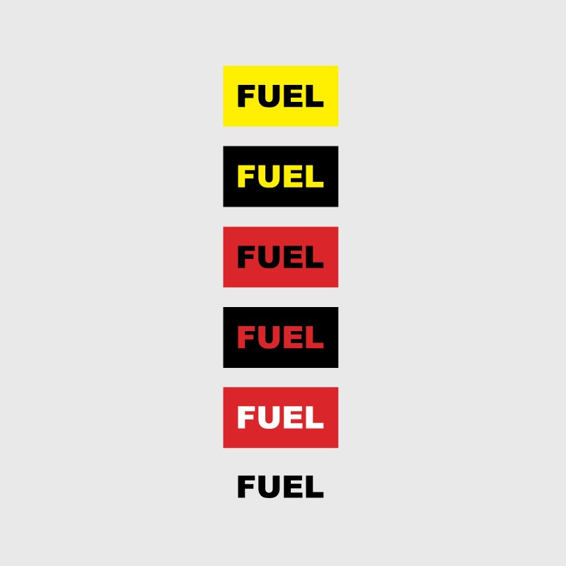 Stickers de sécurité Fuel