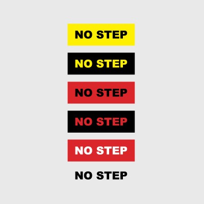 Stickers de sécurité No step