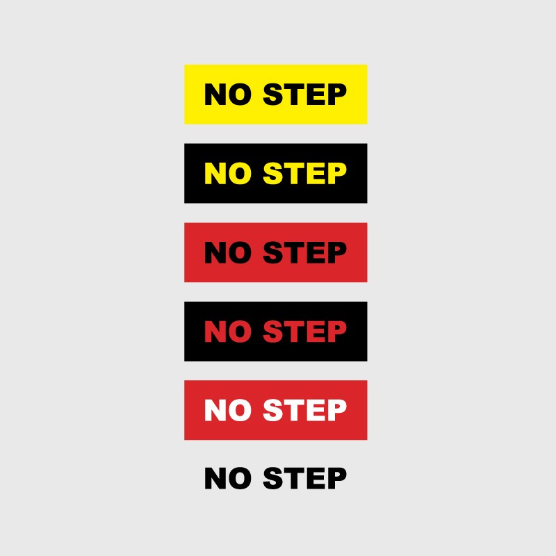 Stickers de sécurité No step