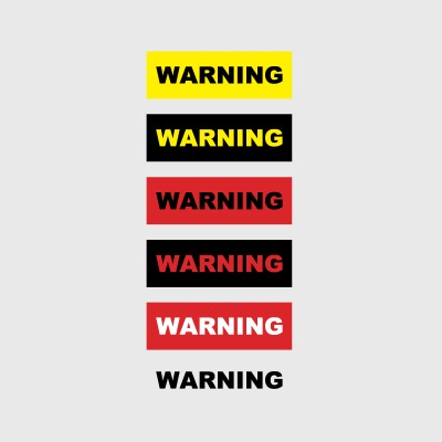 Mon Bel Avion - Stickers de Sécurité Warning