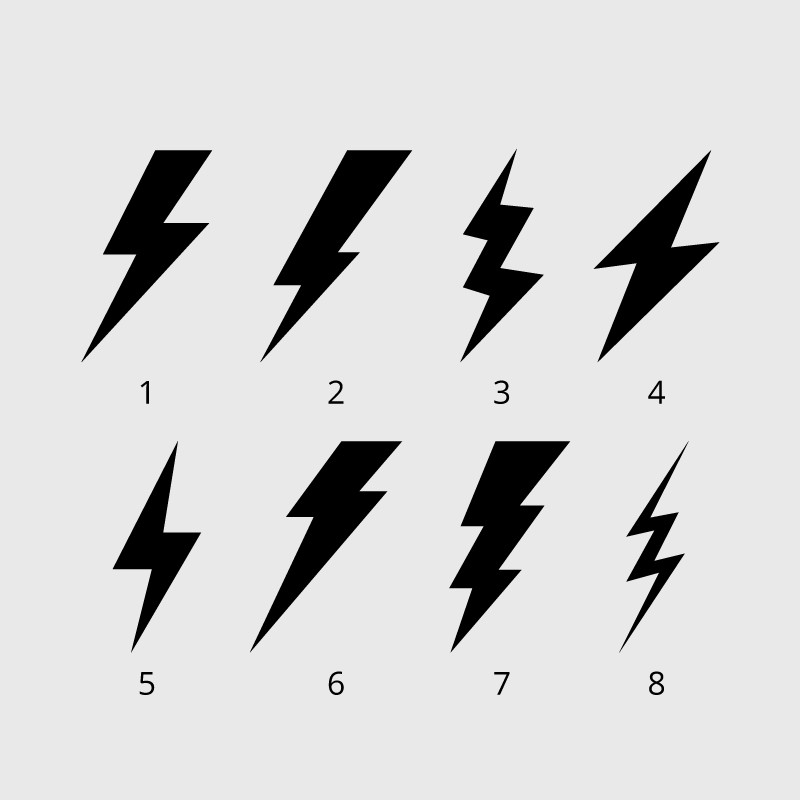 Stickers éclair avion ulm