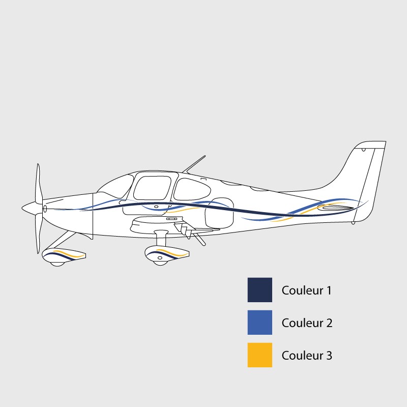 Stickers pour avion de décoration 1 pour SR 22